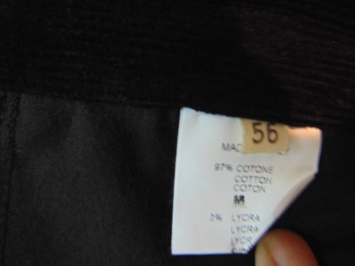 ITALIAN DESIGNER "MESSORI" NEW COTTON PANTS. MADE IN ITALY. EU SIZE-56 - Picture 6 of 6
