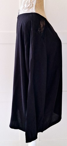 Vero Moda Ladies Black V Neck Long Sleeve Blouse With Lace Detail Size 20 BNWT - Picture 4 of 6