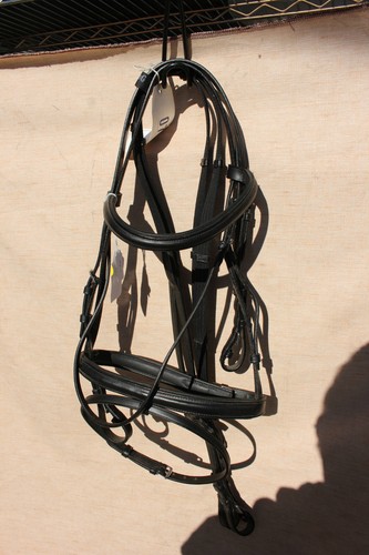 42-1 New Spirig Euroriding black snafflebridle MSRP 279.99 - Picture 1 of 4