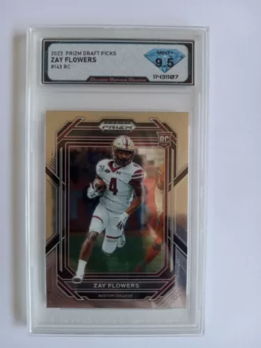 Zay Flowers R/C #143 silver prizm mt.gem 9.5