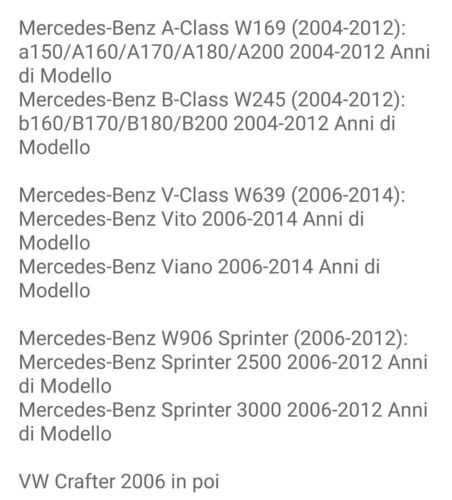 RADIO 2 DIN PER MERCEDES CLASSE A W169 B W245 BLUETOOTH ANDROID GPS RDS WI-FI - Foto 6 di 6