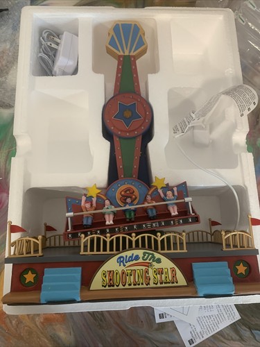 Lemax 54918 ~ Ride THE SHOOTING STAR ~ Carnival Ride, Testato - Foto 11 di 12