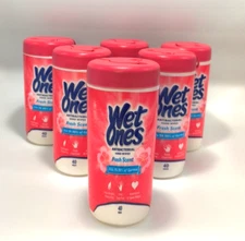 Wet Ones Antibacterial Hand Wipes, Fresh Scent, 40 Ct Canister 6 Pack, 240 Total
