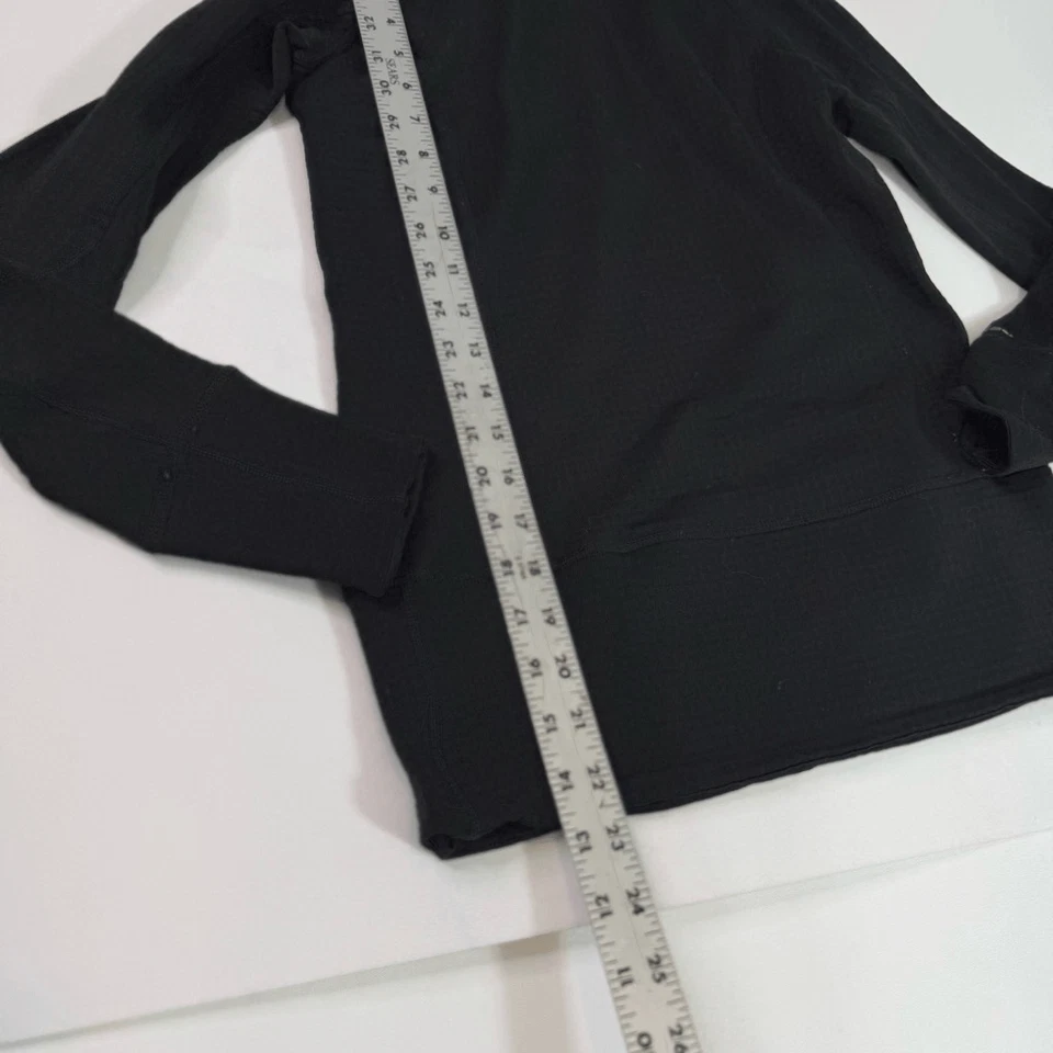 Pullover Burton AK capa base para mujer pequeño negro cuello capucha manga larga con capucha Foto 2 de 4