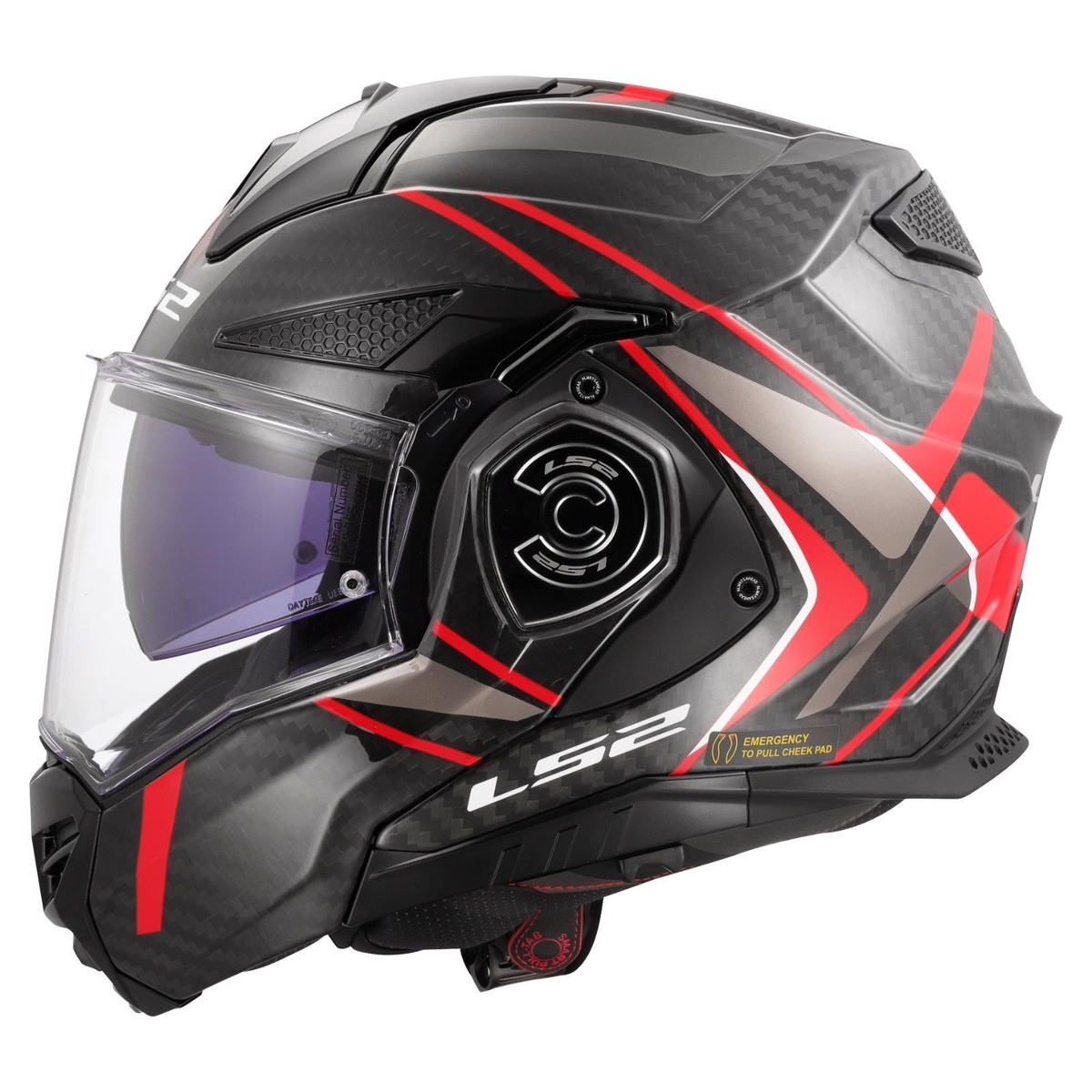 FIKA12_DWA アシモクラフツ LS2 FF901 ADVANT X CARBON FIBRE MODULAR FLIP UP MOTORCYCLE HELMET