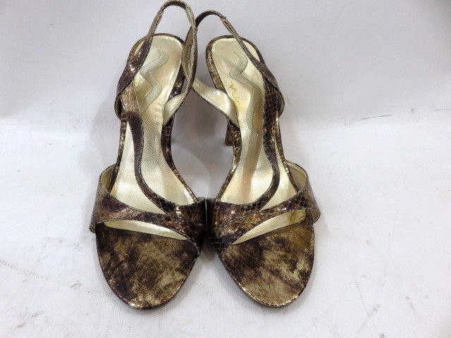 Mima gold Snakeskin Print Strappy Classic Heels Size 7.5 Mima gold Snakeskin Print Strappy Classic Heels Size 7.5
