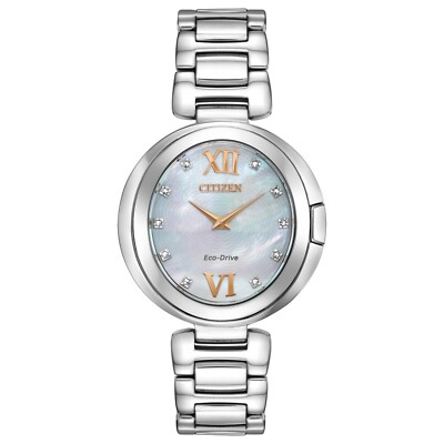 CITIZEN シチズン Silver Stainless S LADIES WATCH Amazon.com: Citizen Ladies' Quartz Dress Bracelet Watch with
