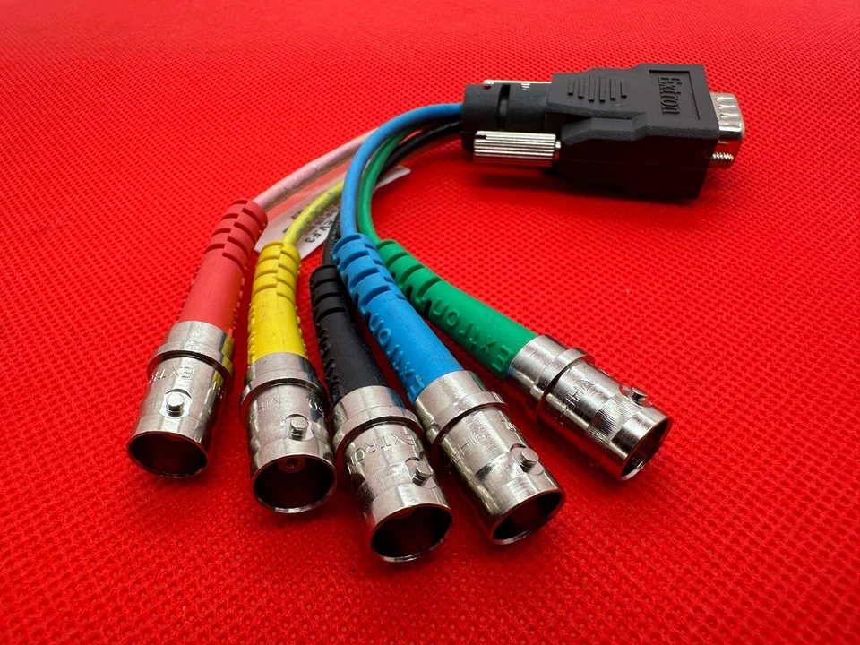 Extron 26-531-01 Rev H8 VIDEO AV Cable VGA DB15 Male to 5 x BNC Female BNC - Image 2 of 2