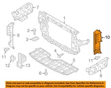 KIA OEM 15-21 Sedona Radiator Support Splash Shields-Air Deflector 29136A9000