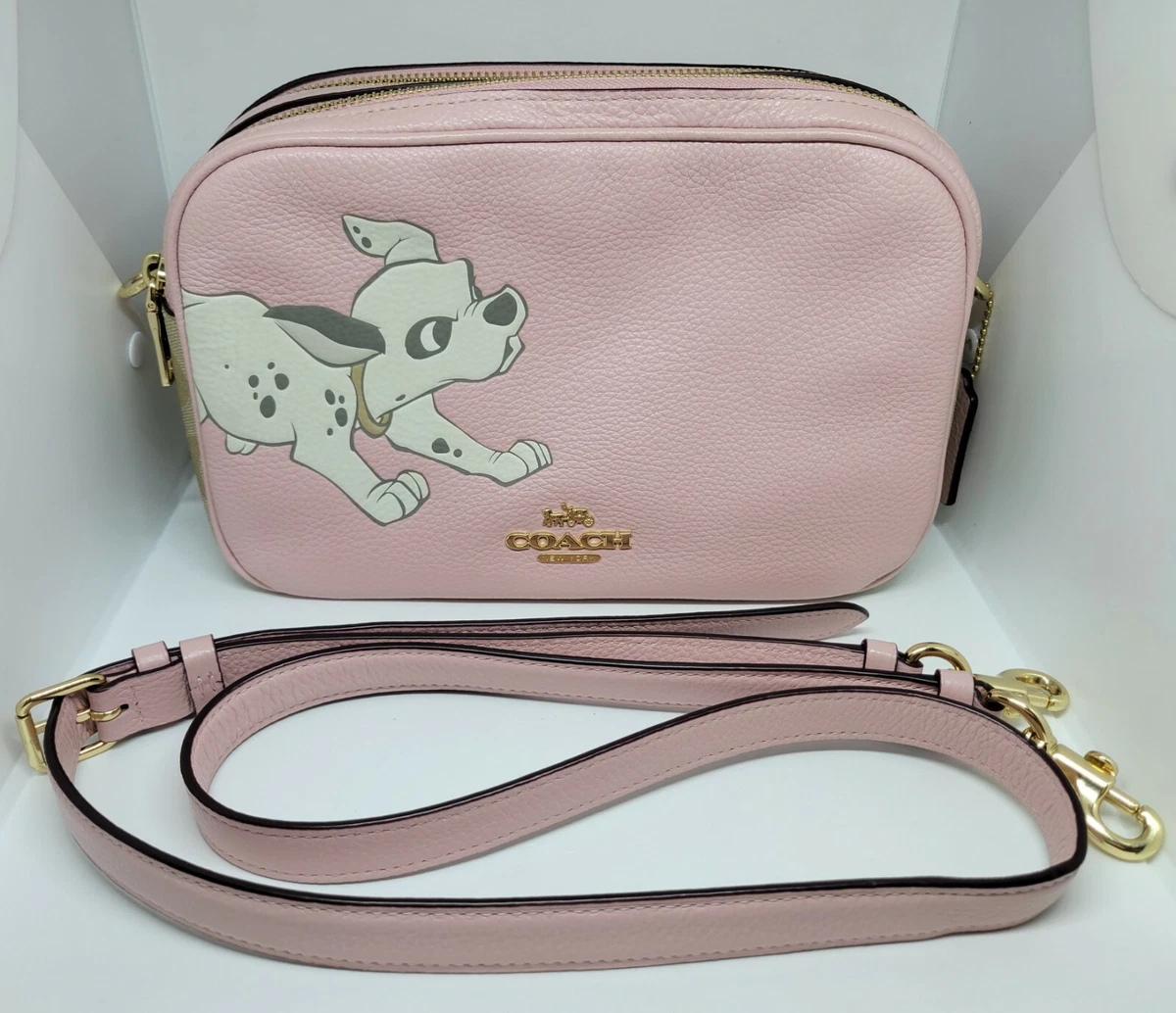 COACH X Disney Leather Top-handle Bag in Pink