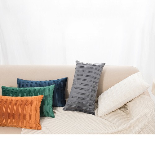 18x18 Zoll Samt Stoff Falten Überwurf Kissen Abdeckungen Sofa Kissen Abdeckungen Wohnkultur - Bild 10 von 20