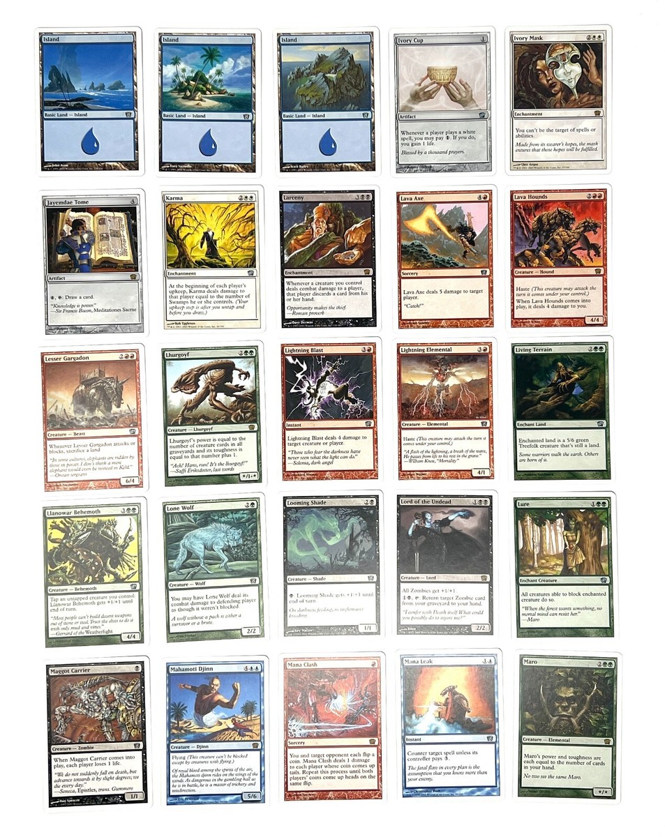 WotC Magic the Gathering TCG: Eighth Edition 350/350 Complete Set