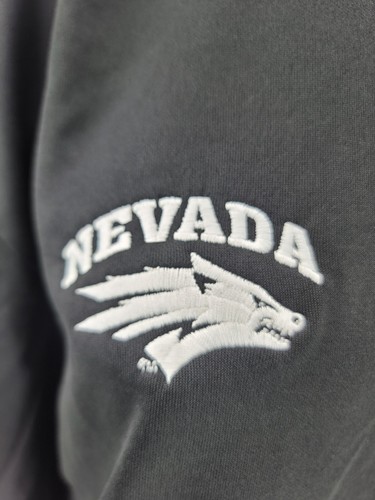NEW Nevada Wolf Pack Adidas Black Pockets Full Zip Collared Jacket Women's M - Picture 2 of 6