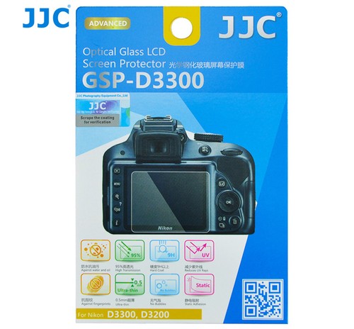 JJC GSP-D3300 GLASS LCD Screen Protector Film for NIKON D3300 D3200 D3400 Camera - Picture 1 of 8