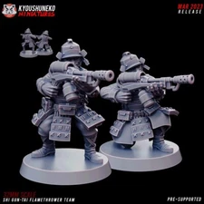Shi Gun-Tai Flamethrower Team - Wargames - 9th age - old world