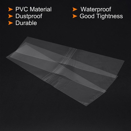 250Pcs 170x45mm PVC Perforated Shrink Bands Fits Cap Dia 4.17 to 4.25 Inch Clear - Picture 4 of 5