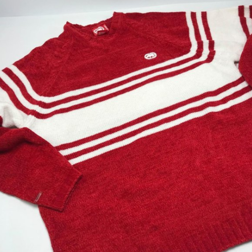 Men's Ecko Red | White Signature V-Neck Sweater NWT - Picture 4 of 4