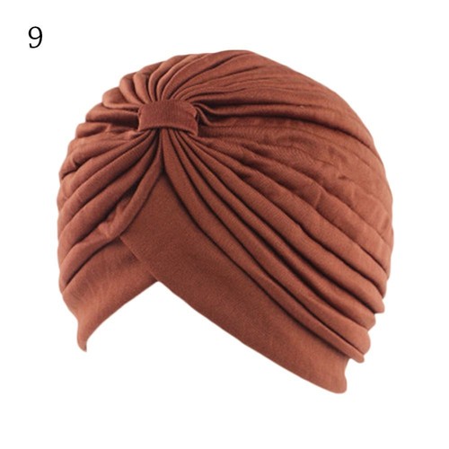 Kids National Wind Chemotherapy Hat Pure Color Turban Polyester Hat Bandana - Picture 19 of 19