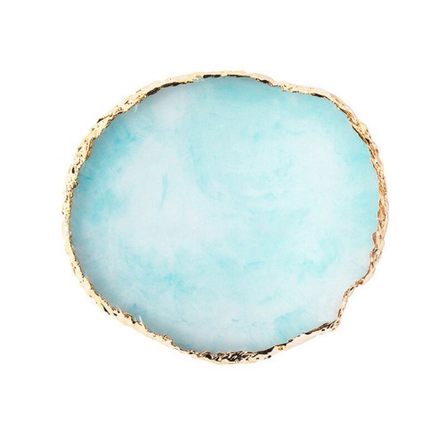 Nail Art Ring Palette Harz Achat Platte UV Gel Politur Mischen UK Schmuck Display* - Bild 14 von 51