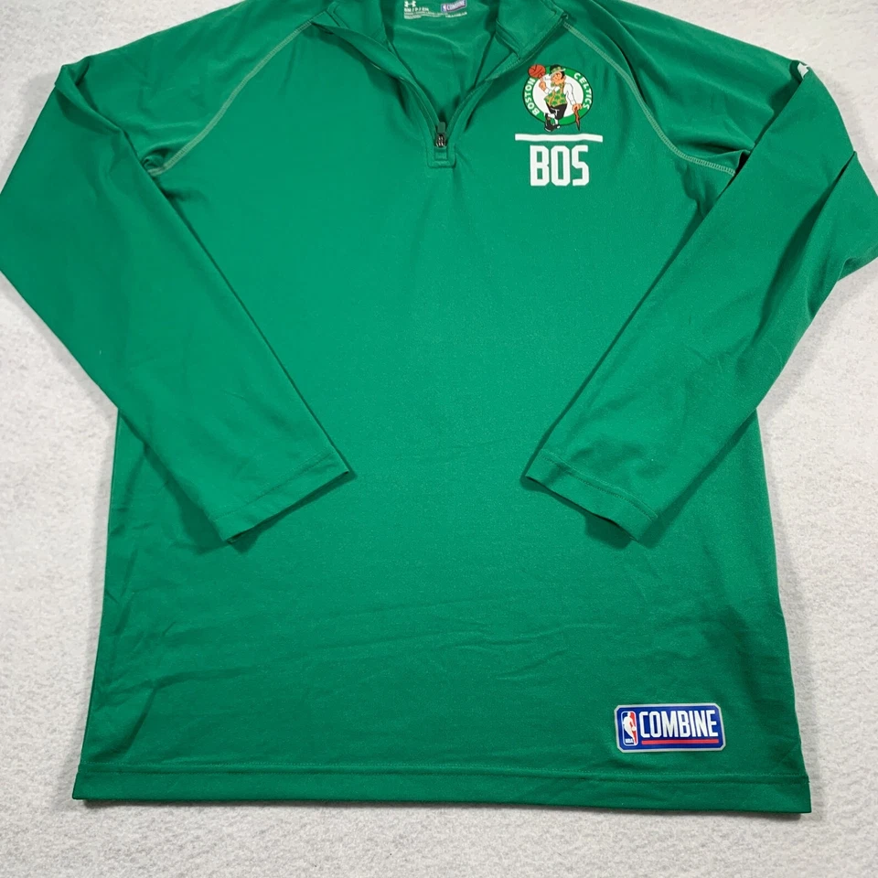 Boston Celtics Sweater Mens Small Green Team Issued NBA Under Armour - Image 3 of 4