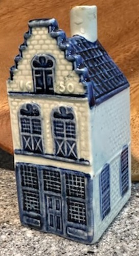 KLM Royal Delft Blue Holland #15 House Amsterdam 3.75" Ceramic RUNBENDE - EMPTY - Picture 4 of 4