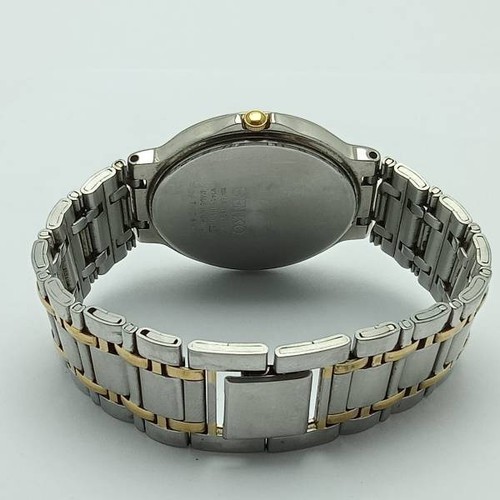 Seiko Solar V145-0D40 Quartz Roman Dial Two Tone Vintage Watch UMB131ARL5 - Picture 7 of 8