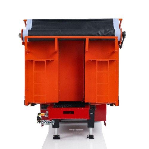 Tenda elettrica 1/14 metallo idraulico 3 assi rimorchio scarico per camion trattori RC - Foto 11 di 12