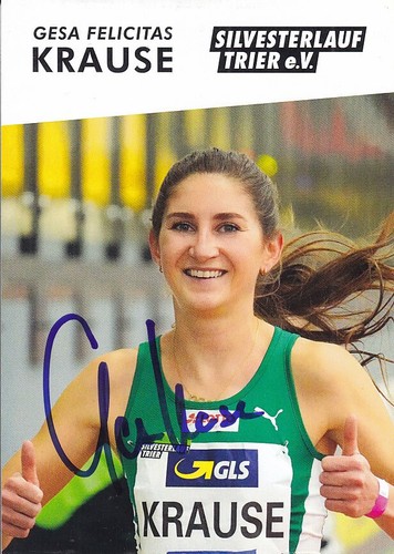 Gesa Felicitas KRAUSE - Deutschland, Bronze WM 2015 Leichtathletik, Original!