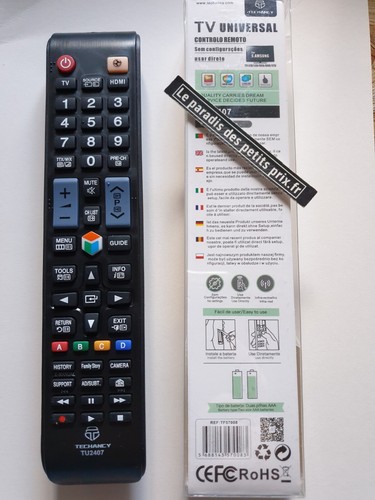 Télécommande universel pour téléviseur SAMSUNG, remote SAMSUNG 23 x 4.6 x 2 cm - Photo 2/2