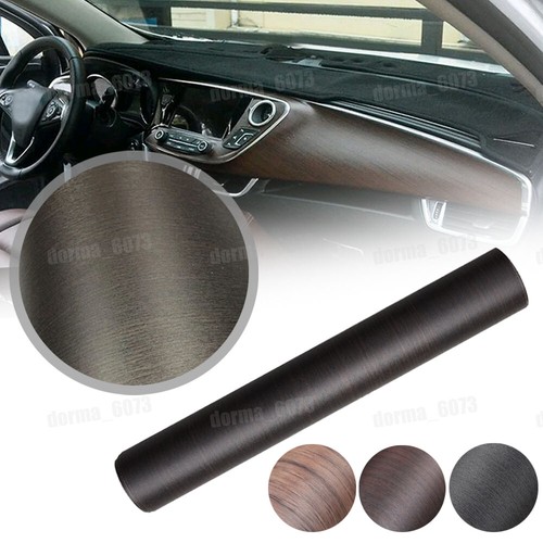 Car Wrap Sticker Wood Grain Style Vinyl Decal Auto Interior Styling DIY Decor - Foto 7 di 15