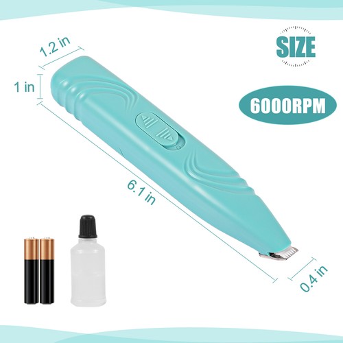 Cordless Small Pet Grooming Clipper Low Noise Electric Pet Trimmer for Ears Paws - Picture 13 of 15