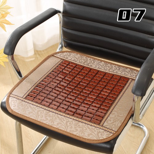 40CM Summer Cooling Bamboo Chair Pad Office Breathable Mat Anti Slip Cooling Pad - Picture 21 of 34