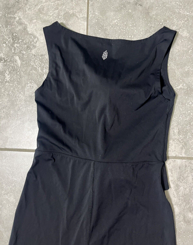 Free People Rosetta Rosa Fiore Pezzo Unico Ritagliato Body Tuta Nero M L - Foto 12 di 17