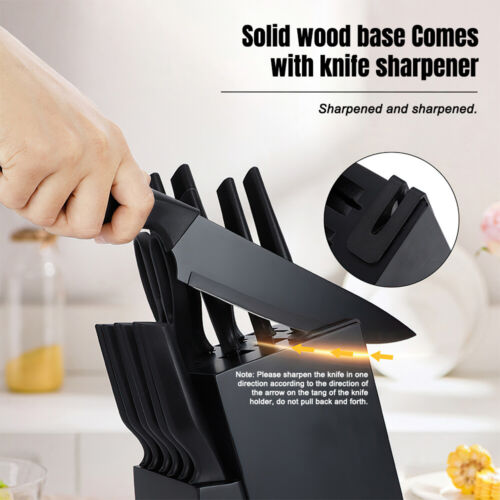 Knife Set Sharp Professional Chef Cutlery Steak Kitchen Knives Stainless Steel - Picture 7 of 12
