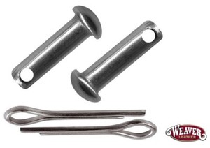 Spur-Rowel-Pin-and-Cotter-Pin-Set-Stainless-Steel-Sold-in-Pairs-New-Free-Ship