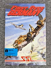 First Over Germany IBM PC 5 1/4 Disk 306th Bomb Group Simulator PC Game 1988 EUC