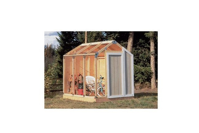 storage shed kit building barn outdoor wood framing diy garage