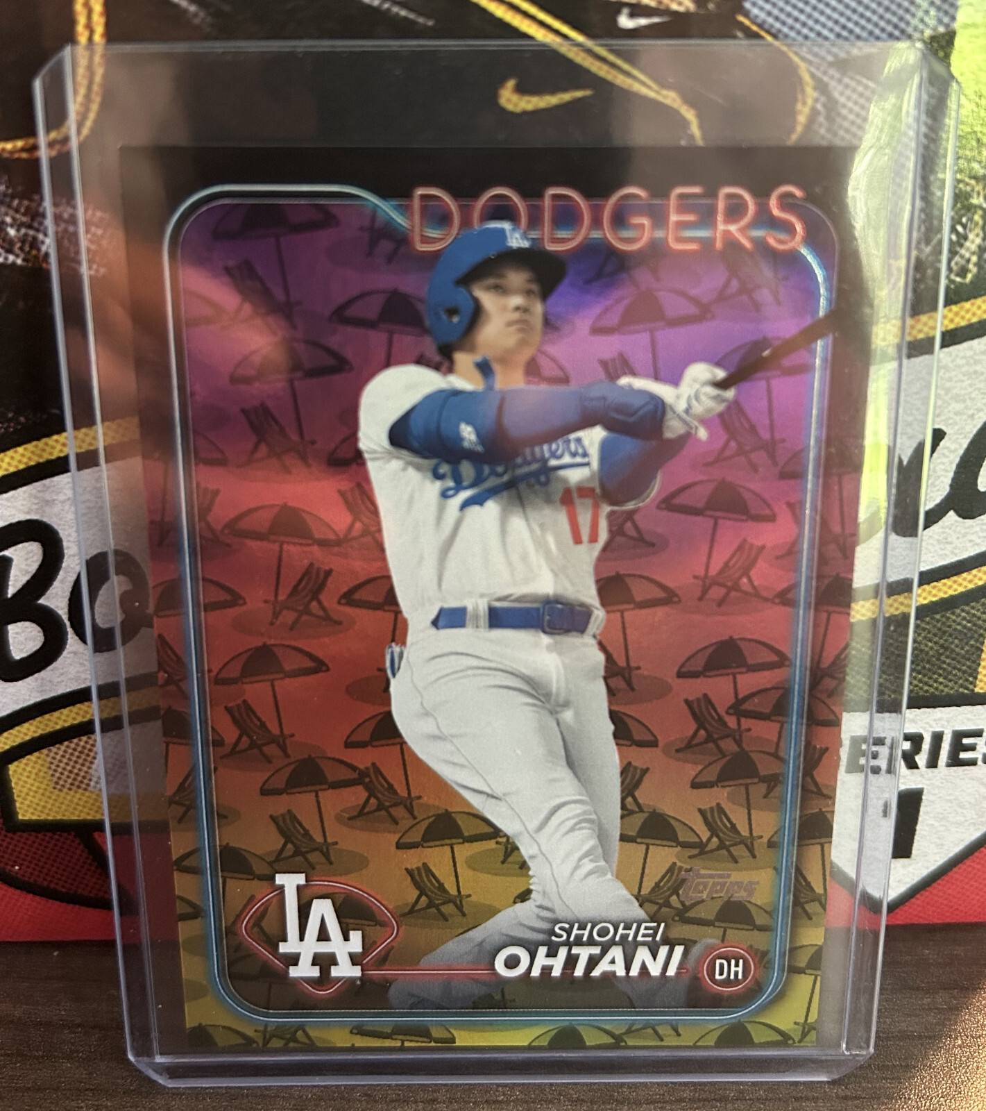 Shohei Ohtani 2024 Topps #500 Beach Umbrellas /50 Price