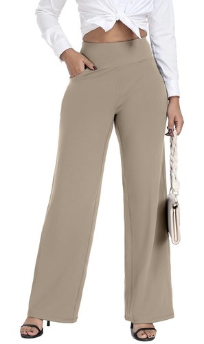 esoft Wide Leg Pants Size XL High Waisted Yoga Work Dress Pants