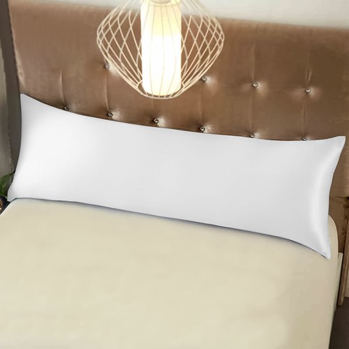 Weicher glatter Satin Seide Körper Kissenbezug Luxus für Seitenschläfer Körper Kissenhülle - Bild 15 von 88
