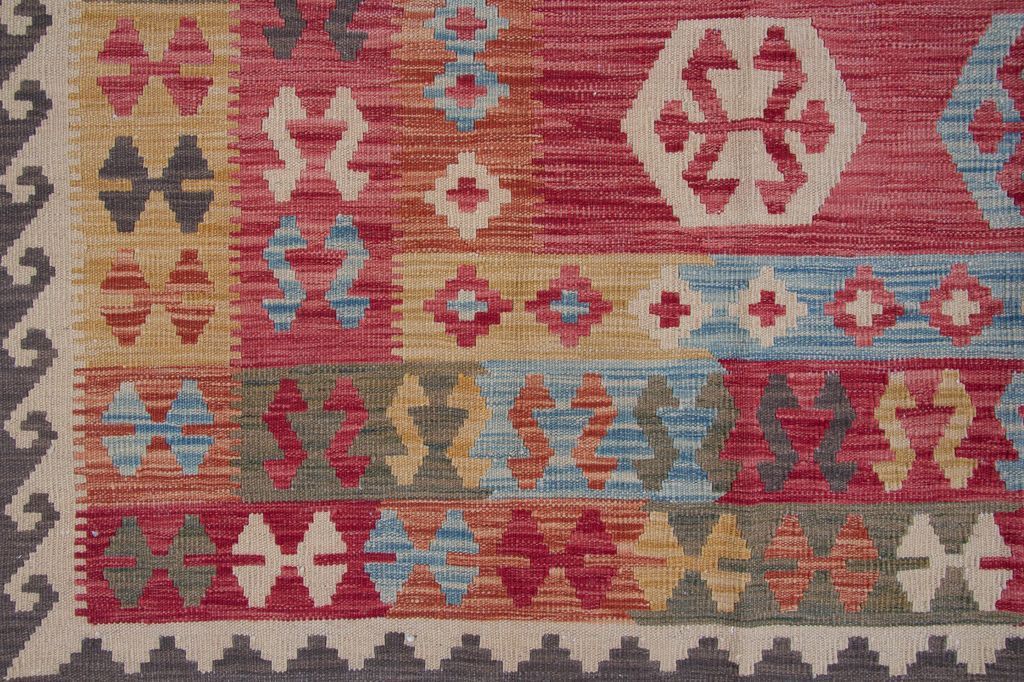 Carpetfine Tappeto Kilim Afghan - - - 197x292 cm MultiColoreeee - Tessuto a mano - Ge e03161 Carpetfine Tappeto Kilim Afghan - - - 197x292 cm MultiColoreeee - Tessuto a mano - Ge e03161