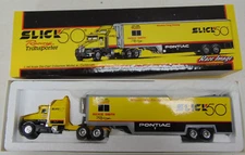 NOS 1994 ERTL Slick 50 Racing Transporter 1/64 Scale Die Cast T135 RACE IMAGE