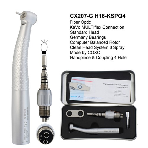 COXO Dental Fiber Optic High Speed Handpiece 4 6 Hole Coupler KaVo MULTIflex LED - Picture 31 of 183
