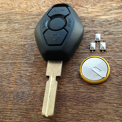 FOR BMW E46 E39 E38 3 5 7 SERIES REMOTE KEY FOB Case FULL REPAIR KIT BATTERY