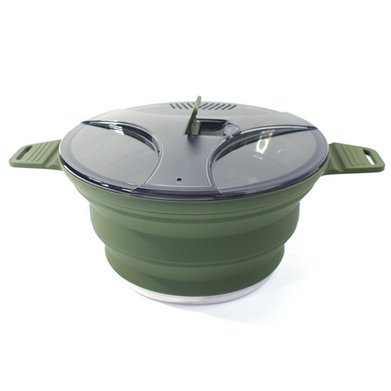 Olla Plegable para Exteriores Olla de Silicona para Senderismo Olla de Picn5688