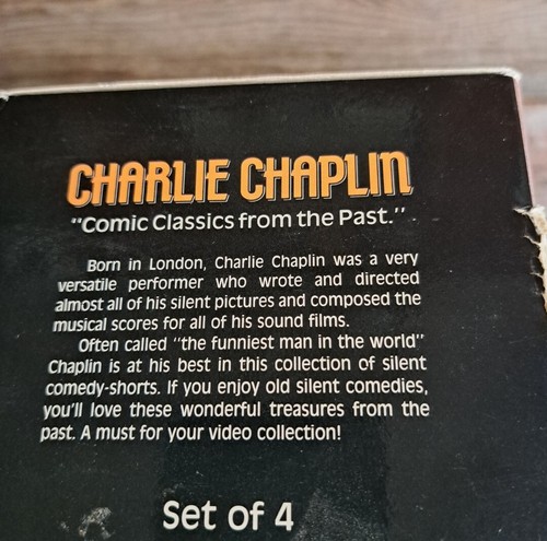 Charlie Chaplin: “Comic Classics From The Past” VHS 4 Tape Box Set - Picture 4 of 9