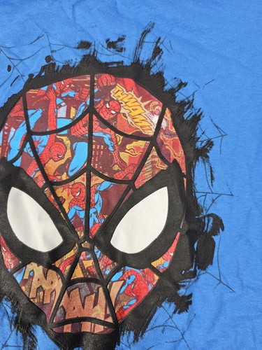 NWT Disney Store Spiderman Boys Shirt Top Blue 10/12 New - Picture 4 of 9