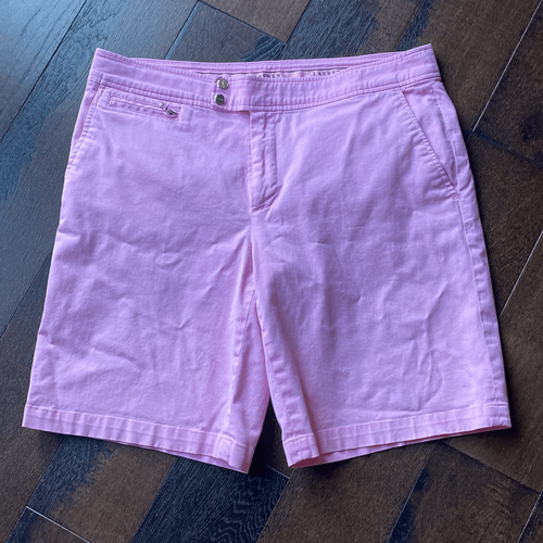 Lauren Ralph Lauren Bermuda shorts pink women’s size 8 cotton elastane 9 inch in