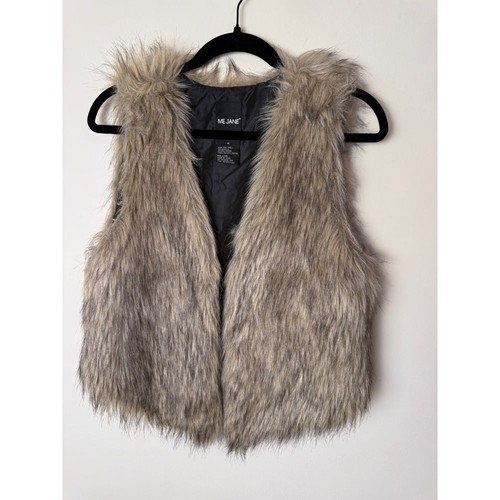 Chaleco de piel sintética Me Jane Chaqueta sin mangas Boho Chic Invierno Moda Mediano - Imagen 2 de 5