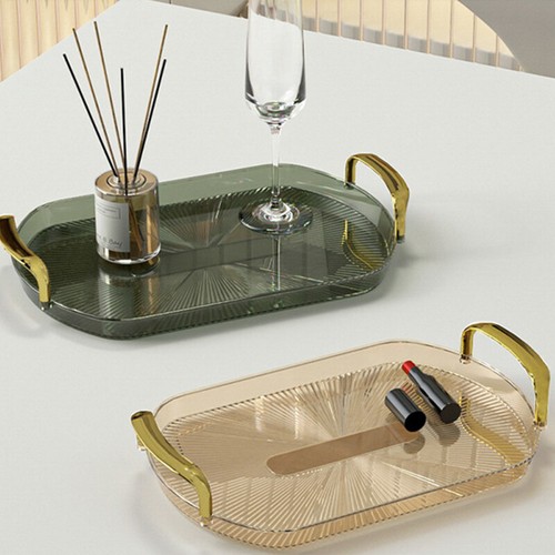 Food Storage Tray Fruit Snack Serving Plate Nuts Dish Containers Organizer Clear - Picture 2 of 15
